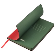 Ежедневник недатированный, Portobello Trend, River side, 145х210, 256 стр, красный/зеленый