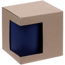Коробка для кружки с окошком, крафт, ver.2