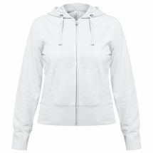 Толстовка женская Hooded Full Zip белая