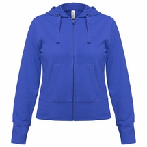 Толстовка женская Hooded Full Zip ярко-синяя