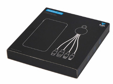 Набор из внешнего акуумулятора и универсального кабеля с подсветкой лого Reserve LED, 10000mAh, темно-синий