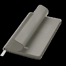 Ежедневник Латте софт-тач (Latte soft touch) недатированный, серый (без стикеров)