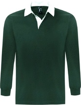 Рубашка поло мужская с длинным рукавом Pack 280 темно-зеленая