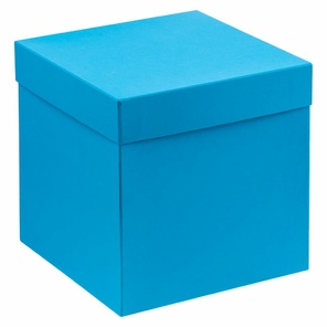 Коробка Cube, L, голубая