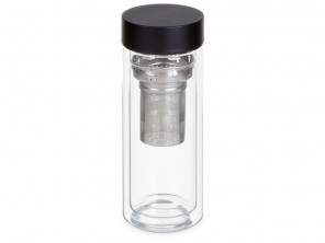 Стеклянная термобутылка Glassir, 500мл, черный