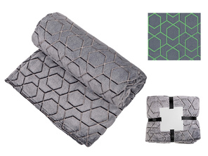 Светящийся в темноте плед Lattice черный