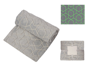 Светящийся в темноте плед Lattice серый