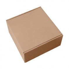 Картонная коробка с глухой откидной крышкой 190х190х90 мм 