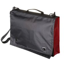 Конференц-сумка, черная с красным