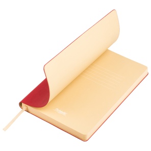 Ежедневник недатированный, Portobello Trend, Latte NEW, 145х210, 256 стр, красный/бежевый