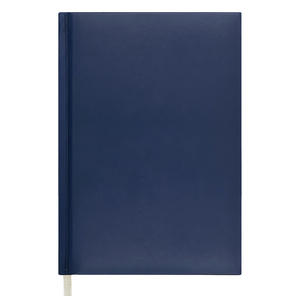 Ежедневник Sky, А5, датированный (2021г.), кремовый блок, черно-коричневая графика, без прошивки, синий